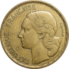 France, 50 Francs, Guiraud, 1950, Paris, Cupro-Aluminium, TB, Gadoury:880