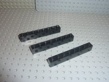 3 x LEGO Brick 1x8 Black