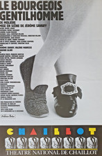 THE BOURGEOIS GENTILHOMME - ORIGINAL THEATRE POSTER - MOLIERE - CHAILLOT - 1989