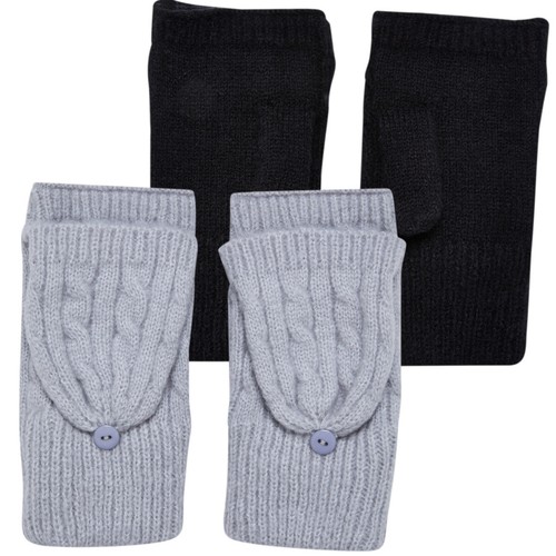 Open mitten gants moufles - open,