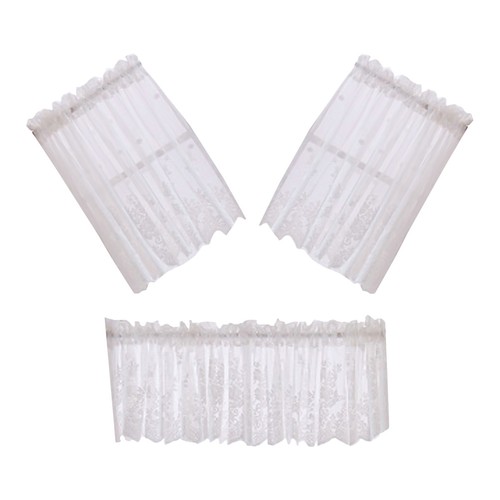 Rideau court dentelle - court,