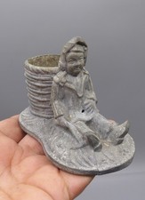 Ancien Pyrogène Porte Allumettes en Régule - Début XXème