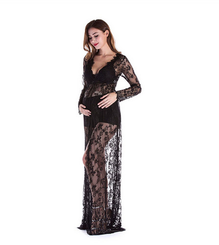 Nuisette extra longue dentelle
