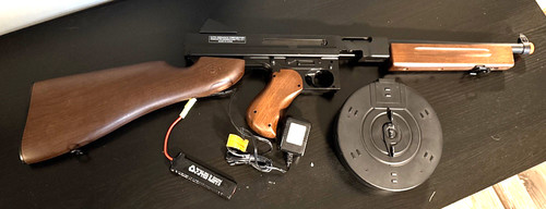Used thompson airsoft aeg with - airsoft,