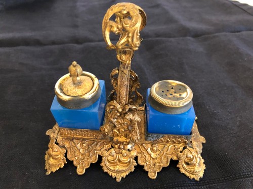 Encrier opaline napoleon iii - encrier,