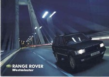 Catalogue Brochure Land Rover Range Rover Westminster 2001 Suisse en français
