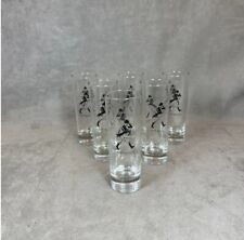 Lot de 6 verres à whisky Johnnie Walker vintage en verre Made in France