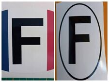 Autocollant F France français pour coffre malle arrière