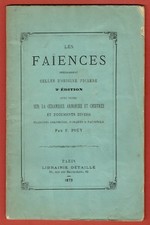 Les Faiences, origine Picarde, Céramique armoriée, chiffrée, marques, Pouy, 1873