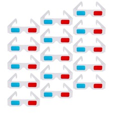  Lot de 200 lunettes 3D en papier - Lunettes anaglyphes - Lunettes de cinéma en