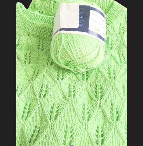 Pelote coton vert clair a - vert,