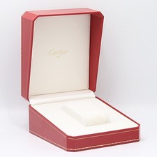 VINTAGE AUTHENTIQUE CARTIER boîtier boîte de montre rouge CO 574 bois cuir...