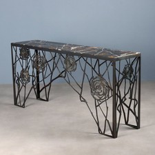 Console Ancien Laiton Plateau