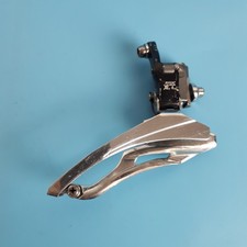 Dérailleur triple avant Suntour XCE alu / acier vélo vintage course 1980s Japon