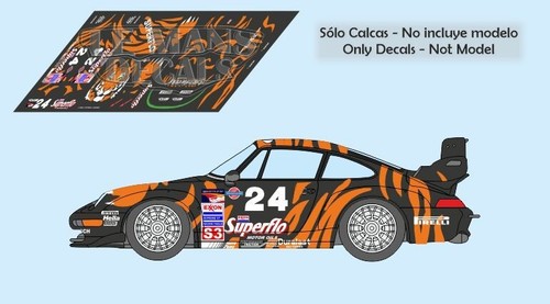 Decals porsche 911 - gt2, sebring