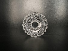 Ancienne bobèche cristal moulé Baccarat  lustre applique Rosaces multiples 9.5cm