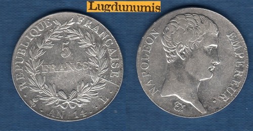 Francs napoléon empereur - 5,