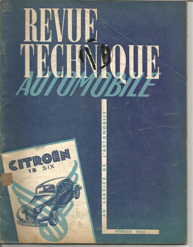Rta citroen traction 15 - ,