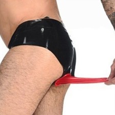 Slip homme latex caoutchouc