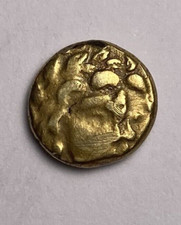 Riedones  Quart de statère or à la cavalière armée et à la lyre