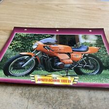 Japauto Rickman 1000 VX Honda 1976 fiche carte moto passion collection Atlas