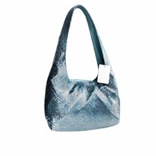 Vintage Icy Blue Y2K Metallic