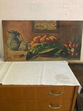 tableau peinture à l'huile sur toile signée