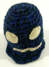 Mini Peluche Fantome Bleu Pac Man 6x6 cms   Envoi rapide