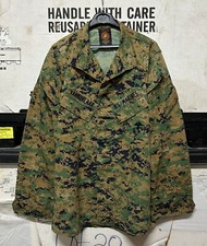 GENUINE USMC MCCUU MARPAT WOODLAND BLOUSE JACKET EX COND !!!!! MEDIUM LONG