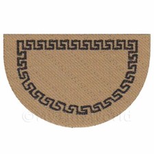 Maison de Poupées 62mm Bordure Demi Lune Welcome (Bienvenue) Tapis