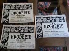 3 ANCIENS JOURNAUX LA BRODERIE
