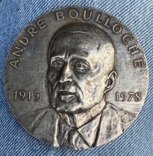 MEDAILLE EN BRONZE ARGENTE @ ANDRE BOULLOCHE @ RESISTANT, MINISTRE, MONTBELIARD