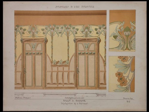 Salle manger art nouveau - salle, manger,