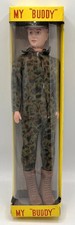 Poupée tenue militaire camouflée My Buddy - 30 cm - Jouet de bazar 1970's - Neuf