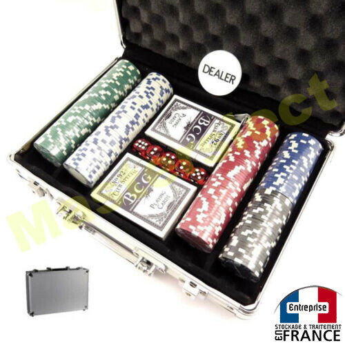 Valise jeu poker avec - avec, 2x