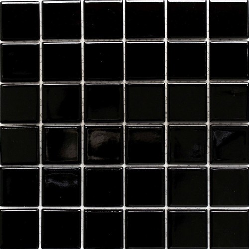 Mosaïque céramique uni noir - mosaïque,