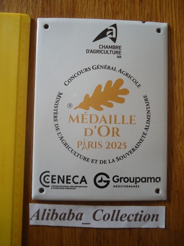 Plaque émaillée médaille - émaillée,