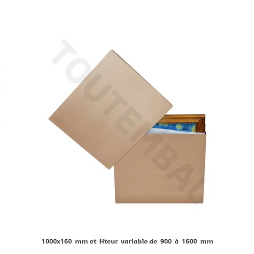 Caisse carton télescopique - tv,
