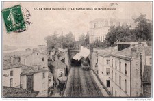 33 LA REOLE - le tunnel sous le jardin public