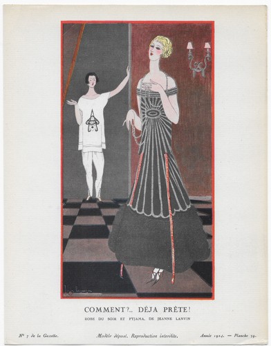 Georges lepape robe jeanne - de,