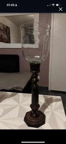 Paire bougeoirs anciens - paire,