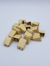 LEGO LOT 20 X ROOF TILE 2X2X2 65° TAN REF 3678 / 6391522 *NEUF* 