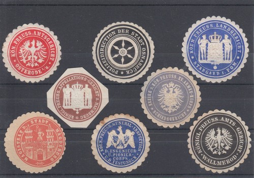 Germany embossed municipal - embossed, &