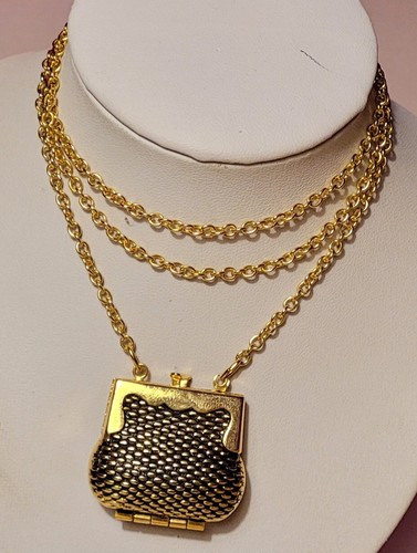 Bijoux vintage collier sac - bijoux,
