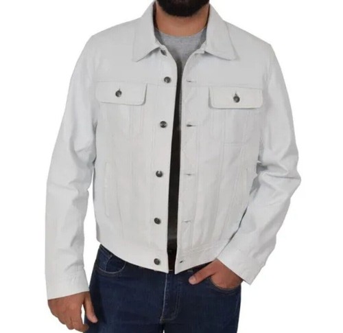 Veste camionneur blanche - 100, %