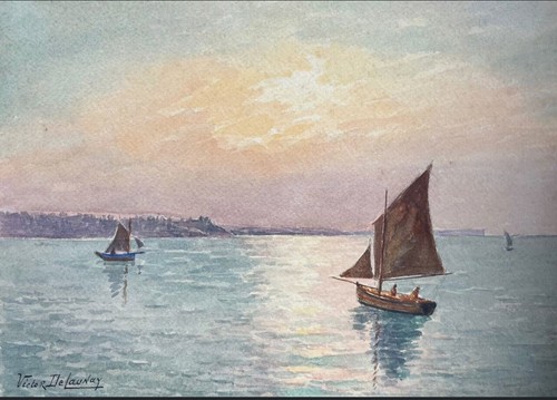 Aquarelle école française - aquarelle,