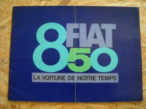 Brochure catalogue fiat 850 - brochure,