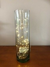VASE ou pot cylindrique en verre transparent Ht 28 cm excellent état