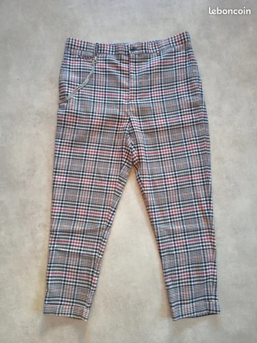 Pantalon carreaux rayé