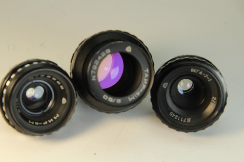 Lens vintage soviet set - soviet,